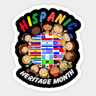 Hispanic Heritage Month Shirt Kids Boy Girl Toddler Latino Sticker